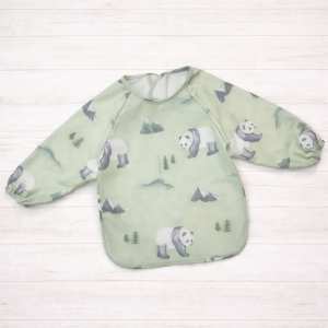 Babero manga larga - Oso Panda - Imagen 1