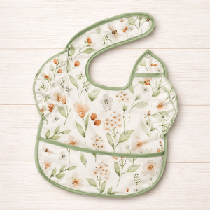 Babero alitas - Flores - Imagen 1